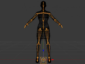 Woman in a Dress 012 3D Model