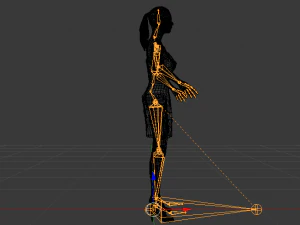 Woman in a Dress 012 3D Model