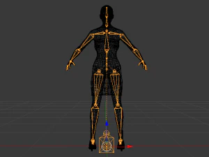 Woman in a Dress 012 3D Model