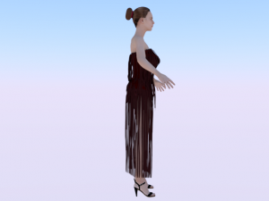 Woman in a Dress 013 Modèle 3D