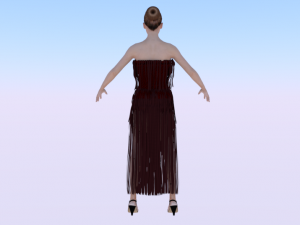 Woman in a Dress 013 Modèle 3D