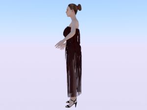 Woman in a Dress 013 Modèle 3D