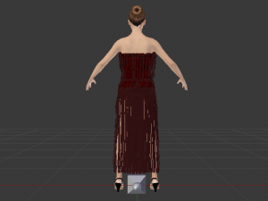 Woman in a Dress 013 Modèle 3D
