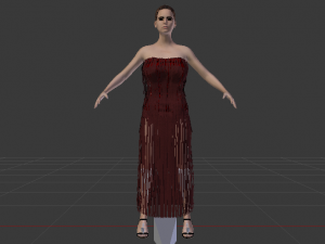 Woman in a Dress 013 Modèle 3D
