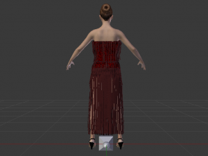 Woman in a Dress 013 Modèle 3D