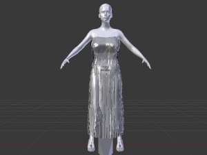 Woman in a Dress 013 Modèle 3D