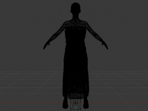 Woman in a Dress 013 Modèle 3D