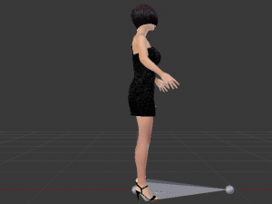 Woman in a Dress 014 Model 3D
