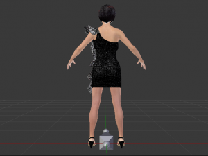 Woman in a Dress 014 Model 3D