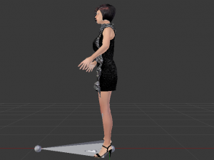 Woman in a Dress 014 Model 3D