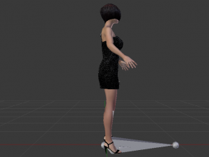 Woman in a Dress 014 Model 3D