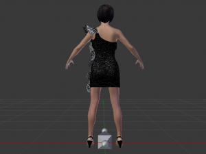 Woman in a Dress 014 Model 3D