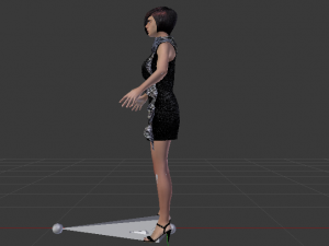 Woman in a Dress 014 Model 3D