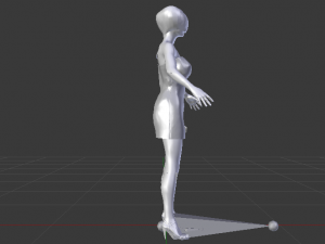 Woman in a Dress 014 Model 3D