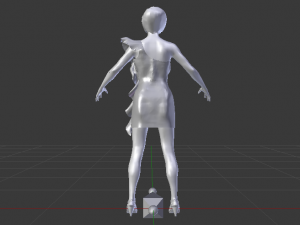 Woman in a Dress 014 Model 3D
