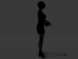 Woman in a Dress 014 Model 3D