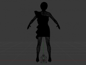 Woman in a Dress 014 Model 3D