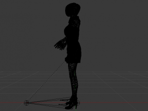 Woman in a Dress 014 Model 3D