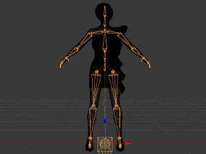 Woman in a Dress 014 3D Model