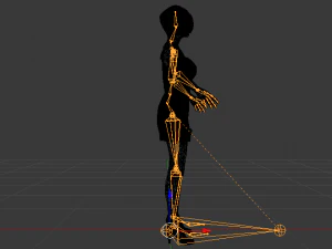 Woman in a Dress 014 3D Model