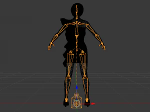 Woman in a Dress 014 3D Model