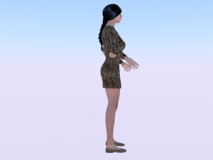 Woman in a Dress 015 3D 모델
