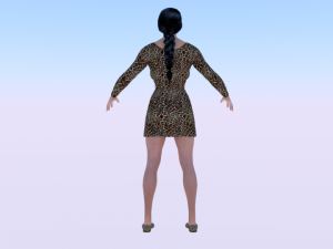 Woman in a Dress 015 3D 모델