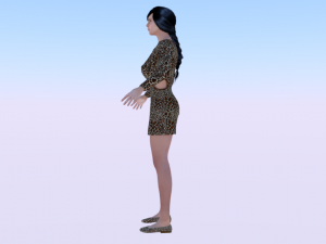 Woman in a Dress 015 3D 모델