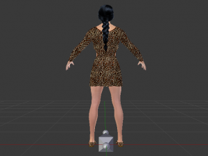 Woman in a Dress 015 3D 모델