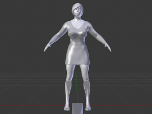 Woman in a Dress 015 3D 모델