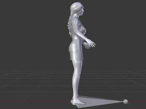 Woman in a Dress 015 3D Model
