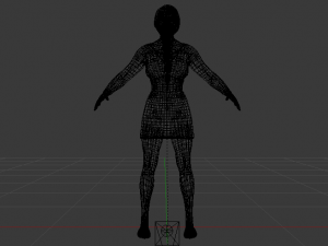 Woman in a Dress 015 3D 모델
