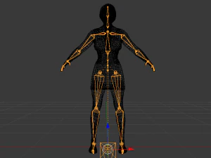 Woman in a Dress 015 3D Model