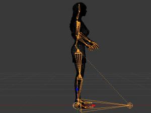 Woman in a Dress 015 3D Model
