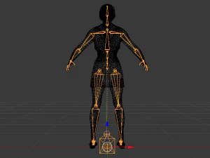 Woman in a Dress 015 3D Model