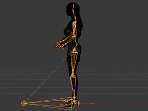 Woman in a Dress 015 3D Model