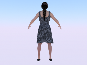 Woman in a Dress 016 3Dモデル