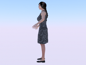 Woman in a Dress 016 3Dモデル