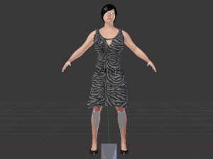 Woman in a Dress 016 3Dモデル