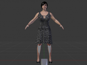 Woman in a Dress 016 3Dモデル