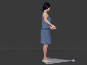 Woman in a Dress 017 3D Модель