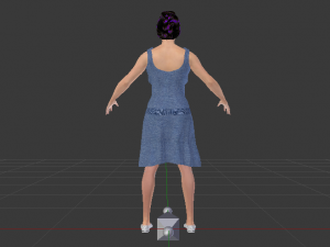 Woman in a Dress 017 3D Модель