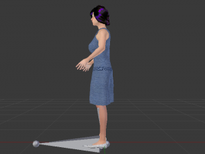 Woman in a Dress 017 3D Модель