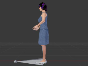 Woman in a Dress 017 3D Model
