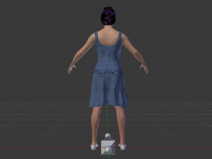 Woman in a Dress 017 3D Модель