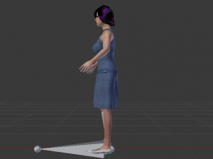Woman in a Dress 017 3D Модель