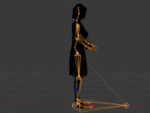 Woman in a Dress 017 3D Model