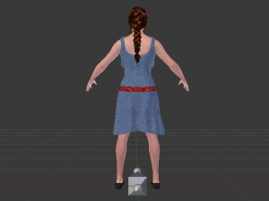 Woman in a Dress 018 3D Модель