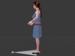 Woman in a Dress 018 3D Модель