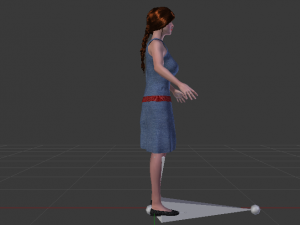 Woman in a Dress 018 3D Модель